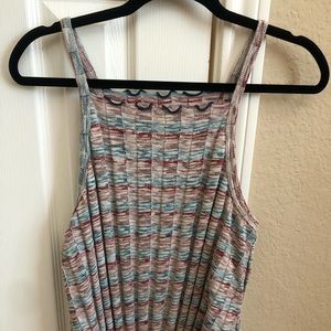 Anthropologie knitted tank with scalloped top